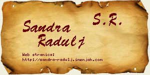 Sandra Radulj vizit kartica